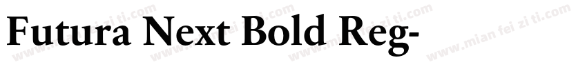 Futura Next Bold Reg字体转换